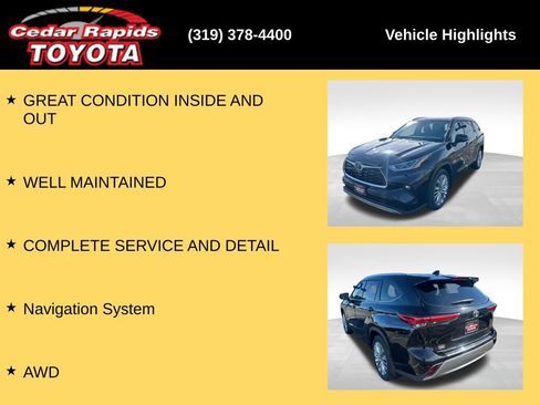 Used 2023 Toyota Highlander Platinum AWD/4WD image 7