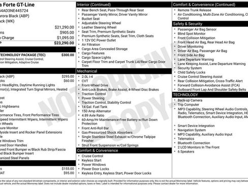 Used 2022 Kia Forte GT-Line w/ GT-Line Technology Package FWD image 4