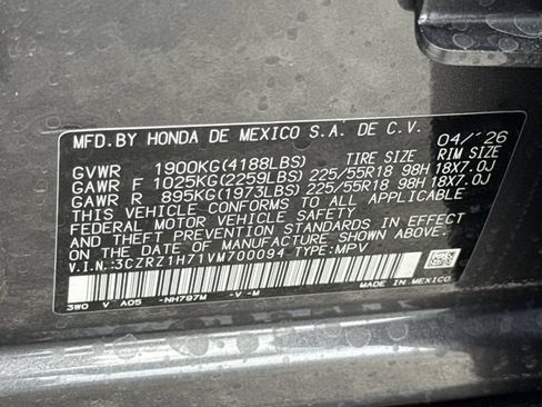 New 2027 Honda HR-V EX-L image 39
