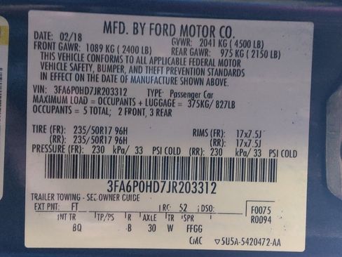 Used 2018 Ford Fusion SE w/ Fusion SE Technology Package FWD image 33