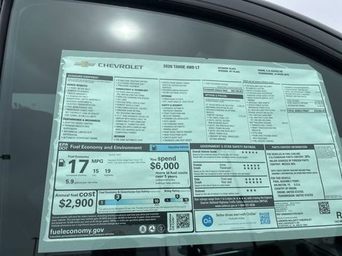 New 2026 Chevrolet Tahoe LT w/ Comfort Package AWD/4WD image 36