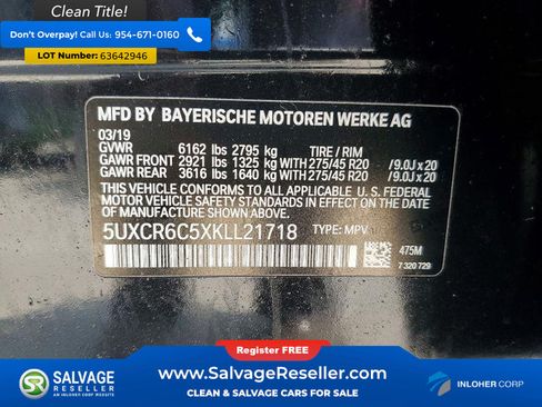 Used 2019 BMW X5 xDrive40i w/ Convenience Package AWD/4WD image 17