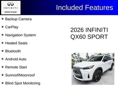 Used 2026 INFINITI QX60 Sport w/ Dark Cargo Package AWD/4WD image 2