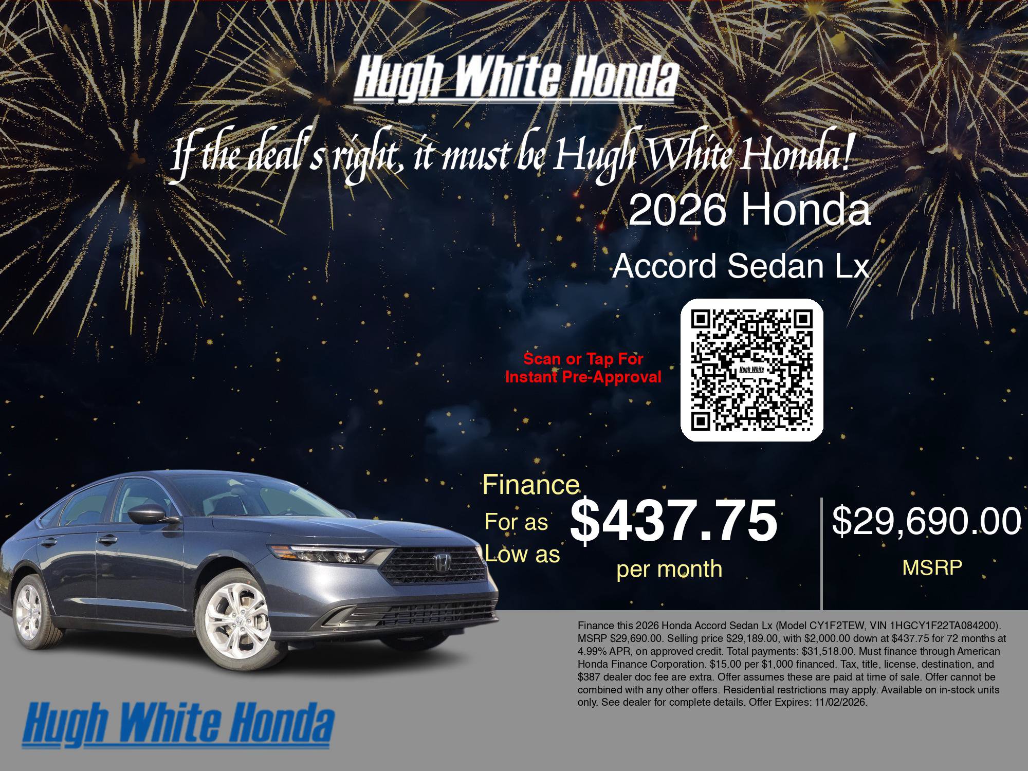 New 2026 Honda Accord LX image 9
