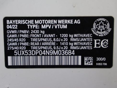 Used 2022 BMW X3 xDrive30i AWD/4WD image 48