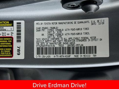 Certified 2021 Toyota Tacoma Limited AWD/4WD image 32