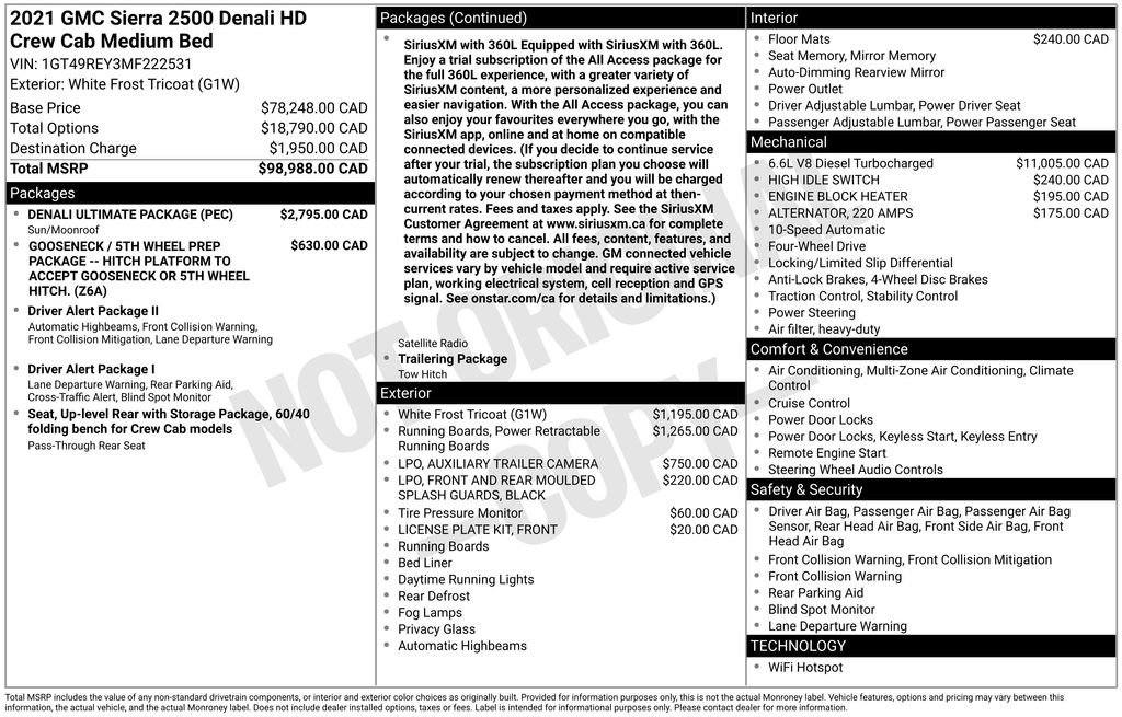 Used 2021 GMC Sierra 2500 Denali w/ Denali Ultimate Package AWD/4WD image 6