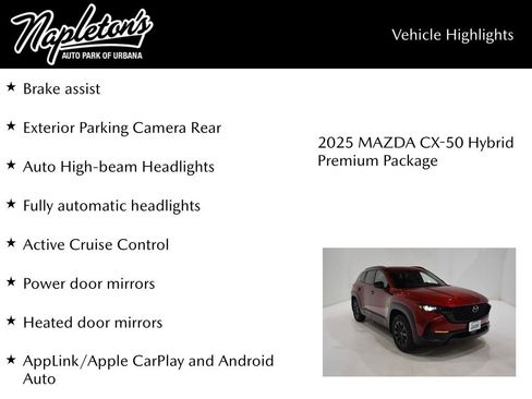 New 2025 MAZDA CX-50 AWD 2.5 Hybrid w/ Cargo Package image 16