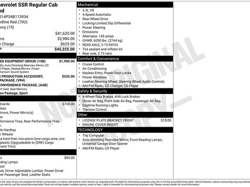 Used 2004 Chevrolet SSR w/ Preferred Equipment Group RWD image 19