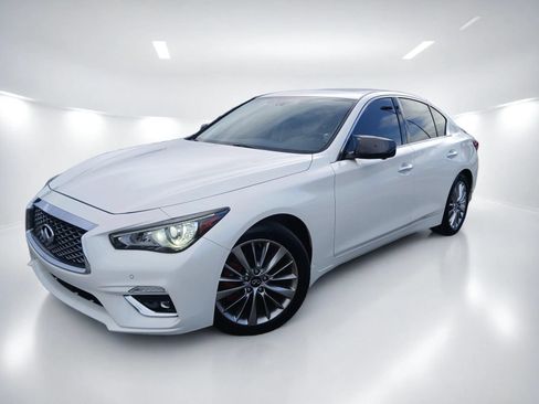 Used 2021 INFINITI Q50 Luxe w/ Cargo Package AWD/4WD image 2