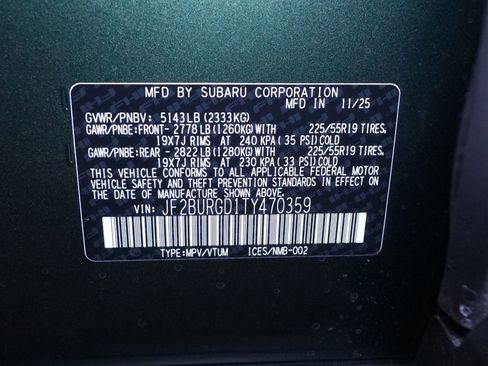 New 2026 Subaru Outback Limited XT image 43