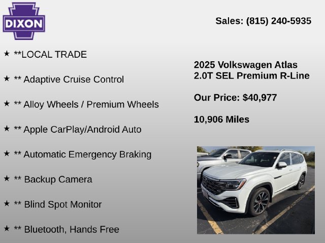 Used 2025 Volkswagen Atlas SEL Premium R-Line AWD/4WD image 4