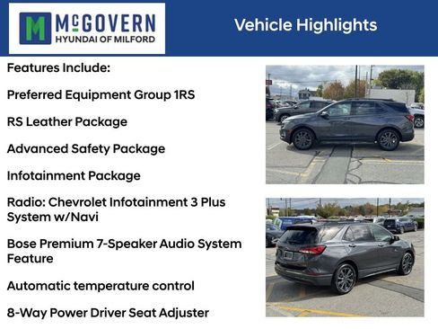 Used 2022 Chevrolet Equinox RS w/ RS Leather Package image 4