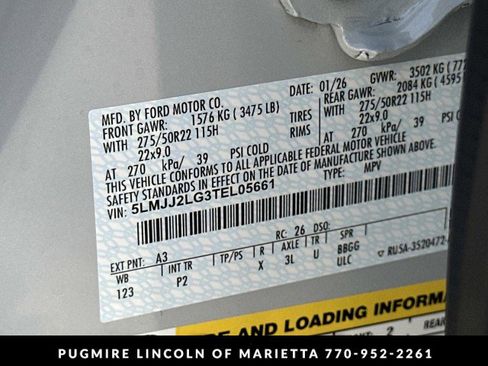 New 2026 Lincoln Navigator Reserve w/ Jet Appearance Package image 41