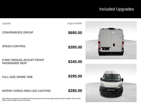 Used 2023 RAM ProMaster 2500 w/ Convenience Group FWD image 2