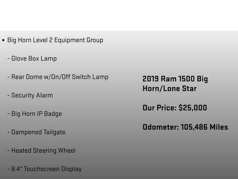 Used 2019 RAM 1500 Big Horn image 18