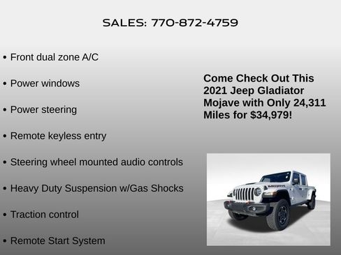 Used 2021 Jeep Gladiator Mojave image 28