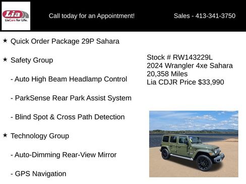 Used 2024 Jeep Wrangler Unlimited Sahara w/ Technology Group AWD/4WD image 6