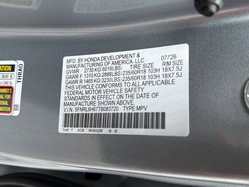 New 2026 Honda Odyssey EX-L image 36