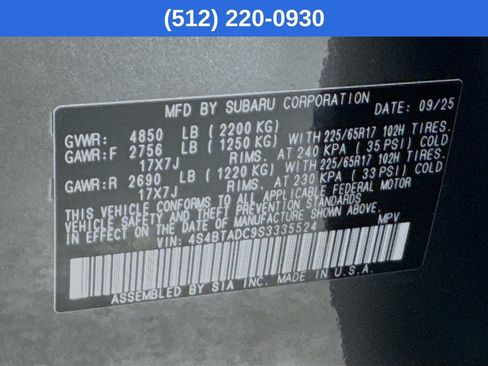 Used 2025 Subaru Outback Premium image 40