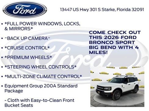 New 2026 Ford Bronco Sport Big Bend w/ Convenience Package AWD/4WD image 10
