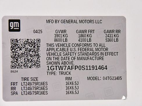 Used 2025 GMC Savana 2500 w/ Driver Convenience Package RWD image 12