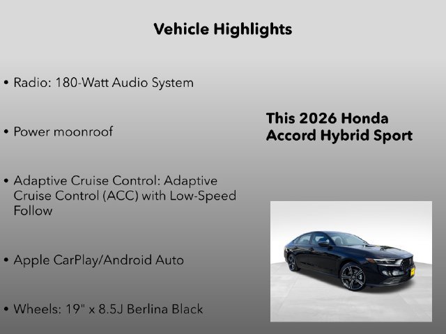 New 2026 Honda Accord Sport image 5