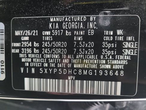 Used 2021 Kia Telluride SX w/ SX Prestige Package image 33