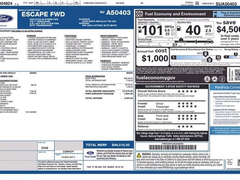 New 2025 Ford Escape SE w/ PHEV Premium Package image 35