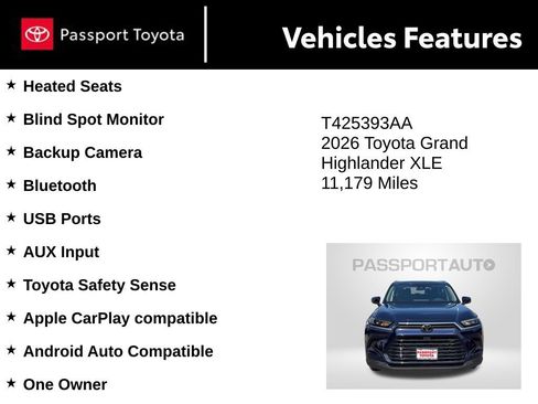Used 2026 Toyota Grand Highlander AWD image 10