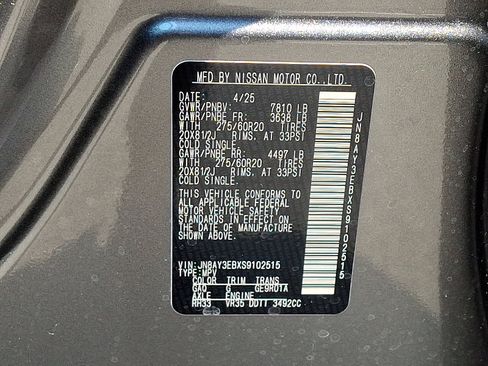 New 2025 Nissan Armada Platinum w/ Convenience Package image 20