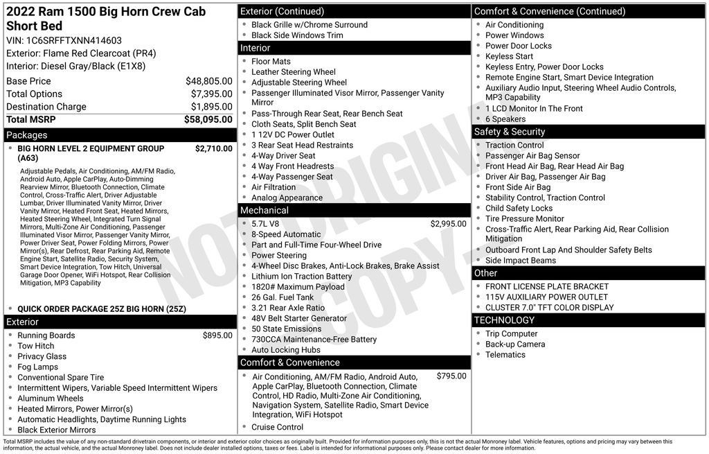 Used 2022 RAM 1500 Big Horn AWD/4WD image 34