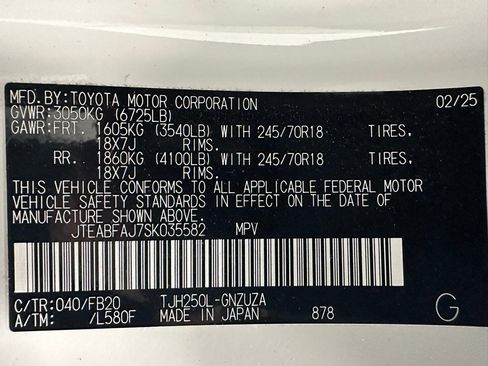 Used 2025 Toyota Land Cruiser 1958 image 11