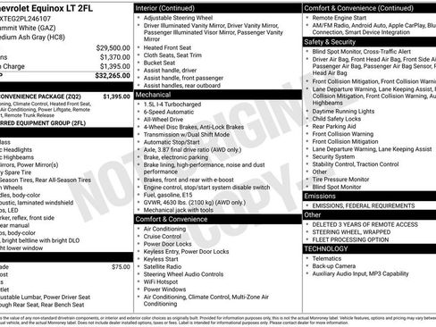 Used 2023 Chevrolet Equinox LT w/ Driver Convenience Package image 57