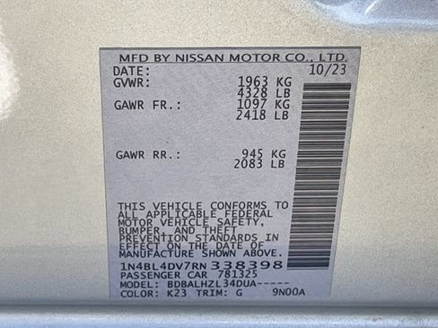 Used 2024 Nissan Altima 2.5 SV FWD image 29
