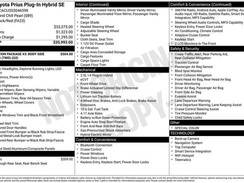 Used 2025 Toyota Prius Plug-In Hybrid FWD image 35