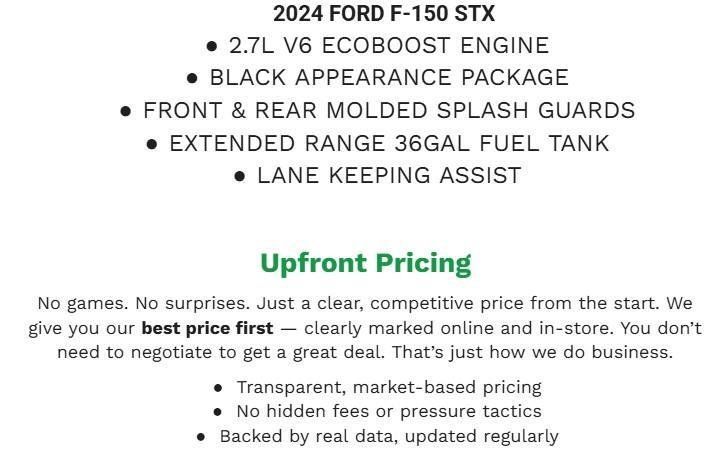 Used 2024 Ford F150 STX w/ STX Black Appearance Package AWD/4WD image 3