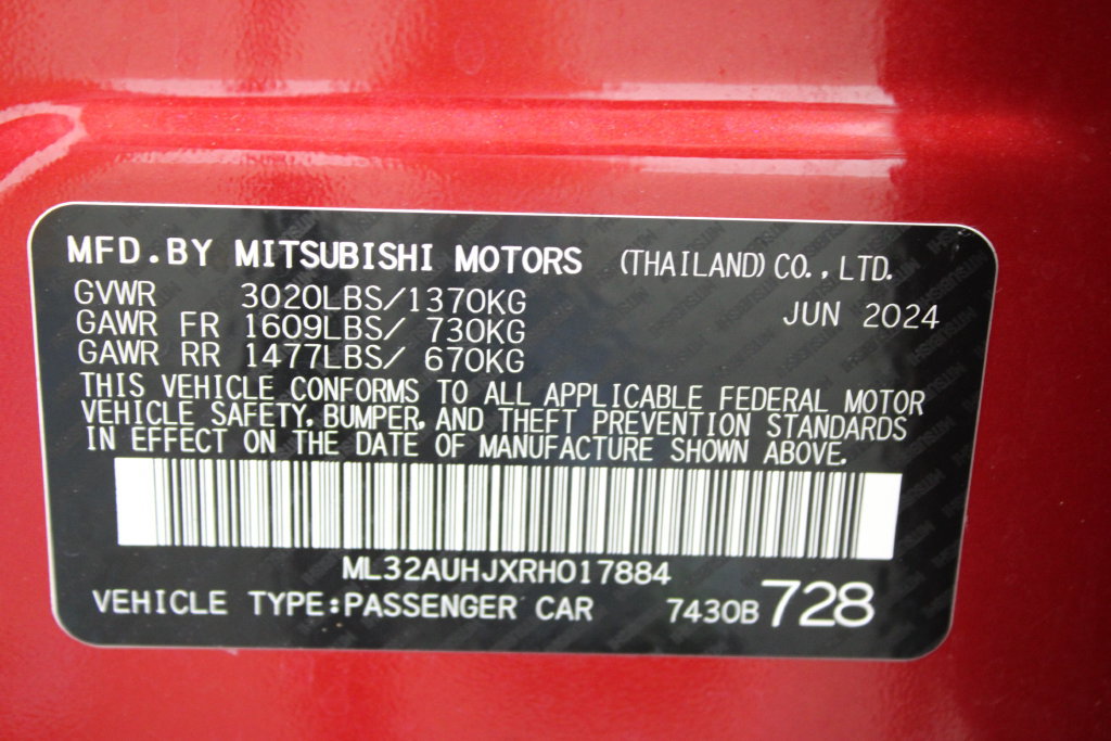Used 2024 Mitsubishi Mirage ES FWD image 27