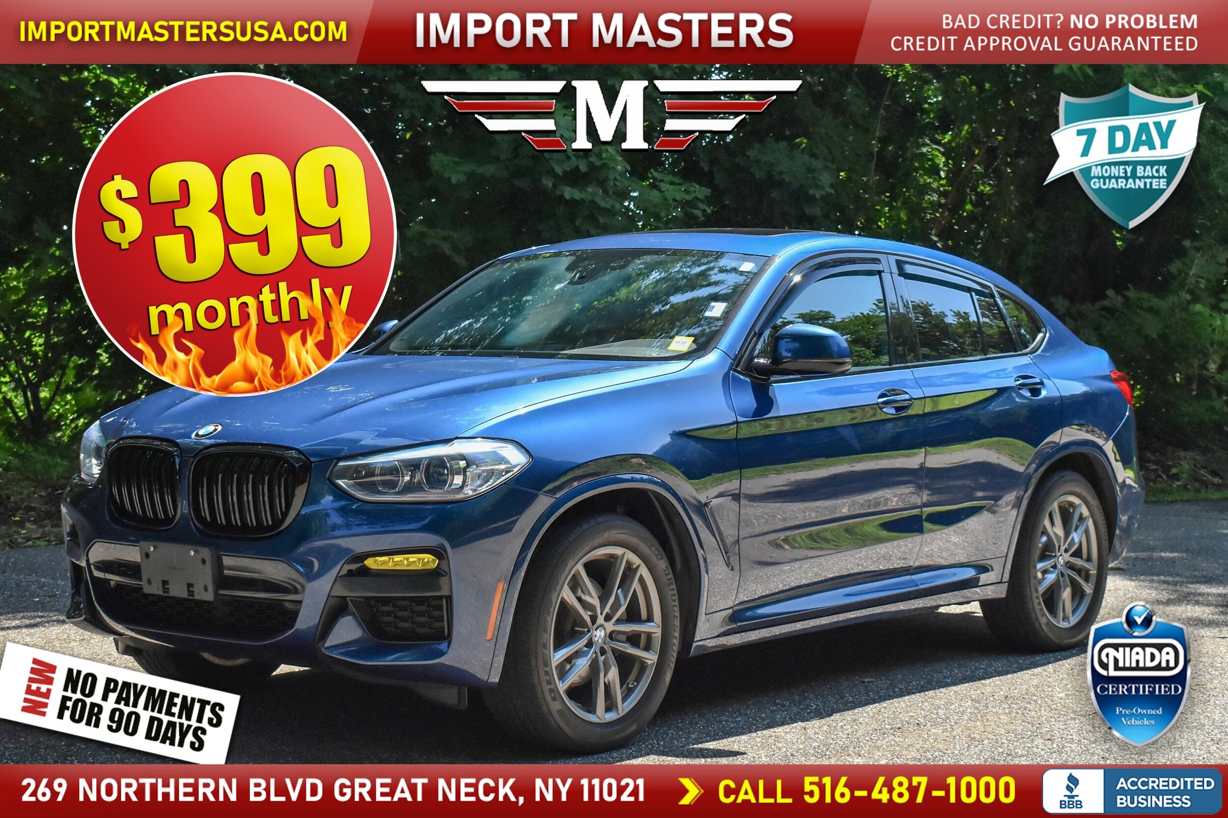 Used 2019 BMW X4 xDrive30i w/ M Sport Package 2 AWD/4WD image 1