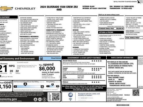 Used 2024 Chevrolet Silverado 1500 ZR2 w/ Technology Package image 5