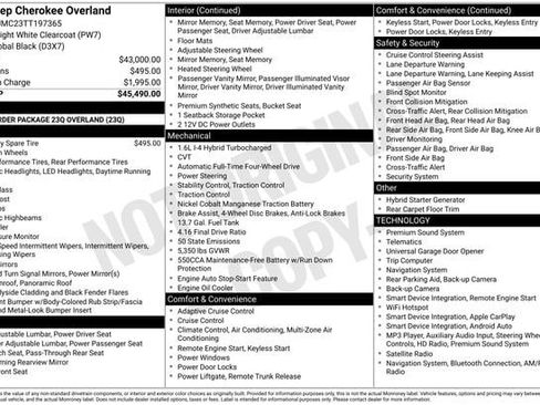 New 2026 Jeep Cherokee Overland AWD/4WD image 4
