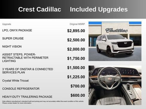 Used 2023 Cadillac Escalade ESV Sport Platinum w/ LPO, ONYX Package AWD/4WD image 5