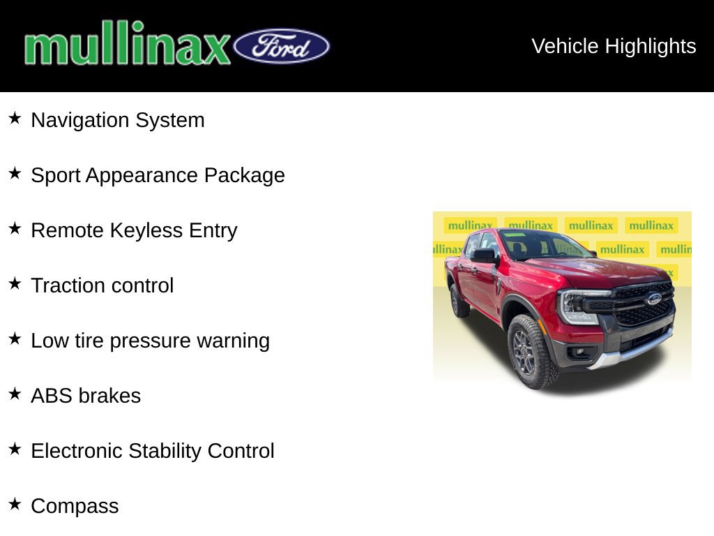 New 2026 Ford Ranger XLT w/ Equipment Group 301A High AWD/4WD image 15