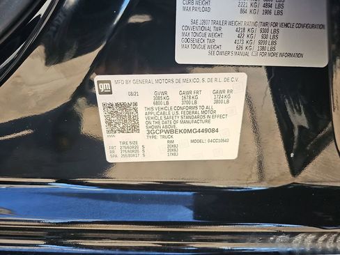 Used 2021 Chevrolet Silverado 1500 Custom w/ LPO, Dark Essentials Package image 42