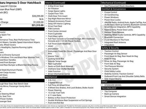 Used 2023 Subaru Impreza 2.0i image 35