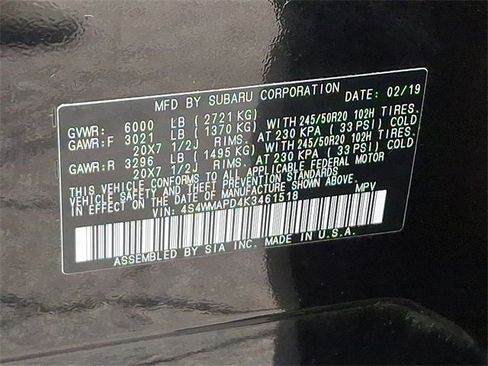 Used 2019 Subaru Ascent Limited w/ Popular Package #3 image 25