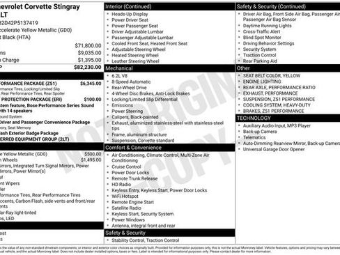 Used 2023 Chevrolet Corvette Stingray Preferred Cpe w/ Z51 Performance Package image 10