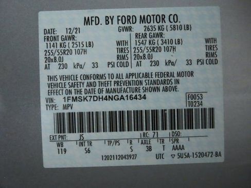 Used 2022 Ford Explorer XLT w/ Equipment Group 202A image 36