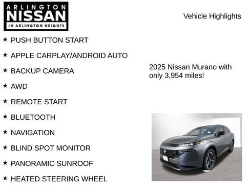 Used 2025 Nissan Murano SL w/ Cargo Package AWD/4WD image 8