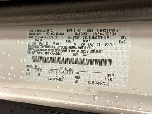 New 2026 Ford Transit 250 T-250 148  MED RF 9150 GV w/ Load Area Protection Package image 26